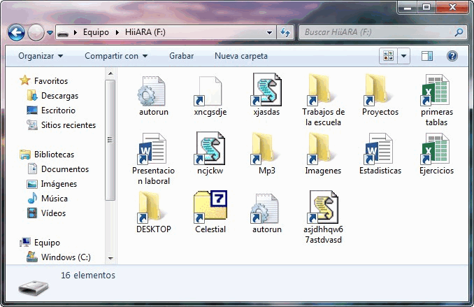 USB infectado